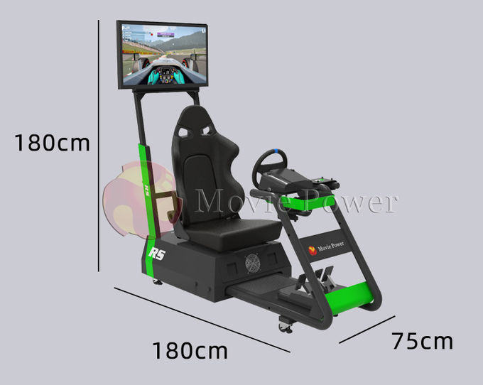 Huella de la máquina de juego del simulador de las carreras de coches de la realidad virtual pequeña para el uso comercial casero 1