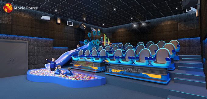 Sala de cine del tema 5D del equipo de la silla VR del movimiento del sistema del cine del simulador del entretenimiento 5D 0